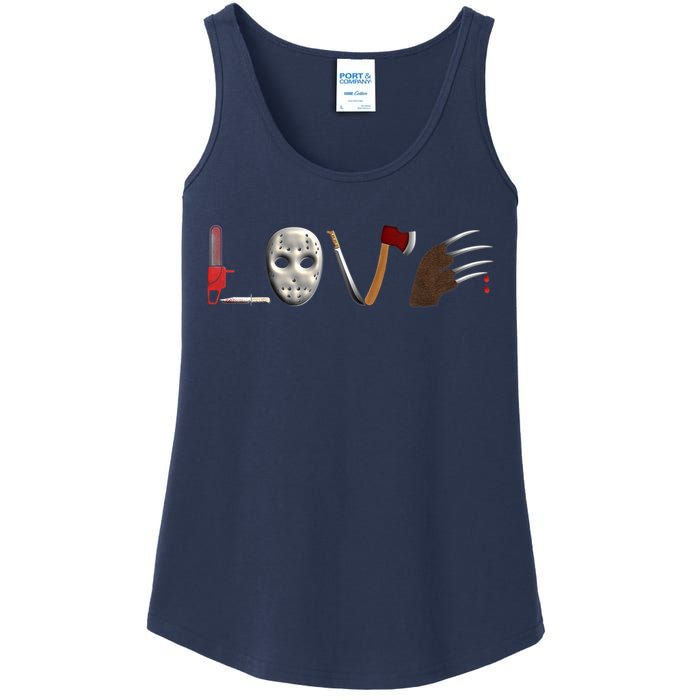 I Love Horror Movies Scary Movie Ladies Essential Tank