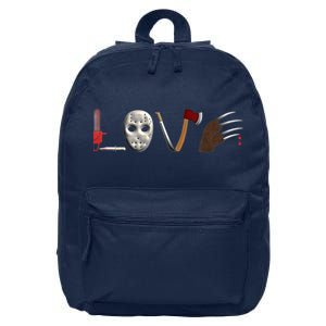 I Love Horror Movies Scary Movie 16 in Basic Backpack