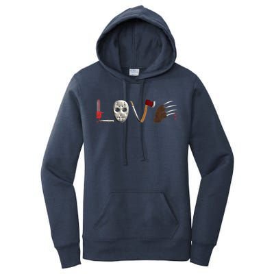 I Love Horror Movies Scary Movie Women's Pullover Hoodie