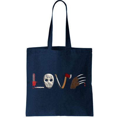 I Love Horror Movies Scary Movie Tote Bag