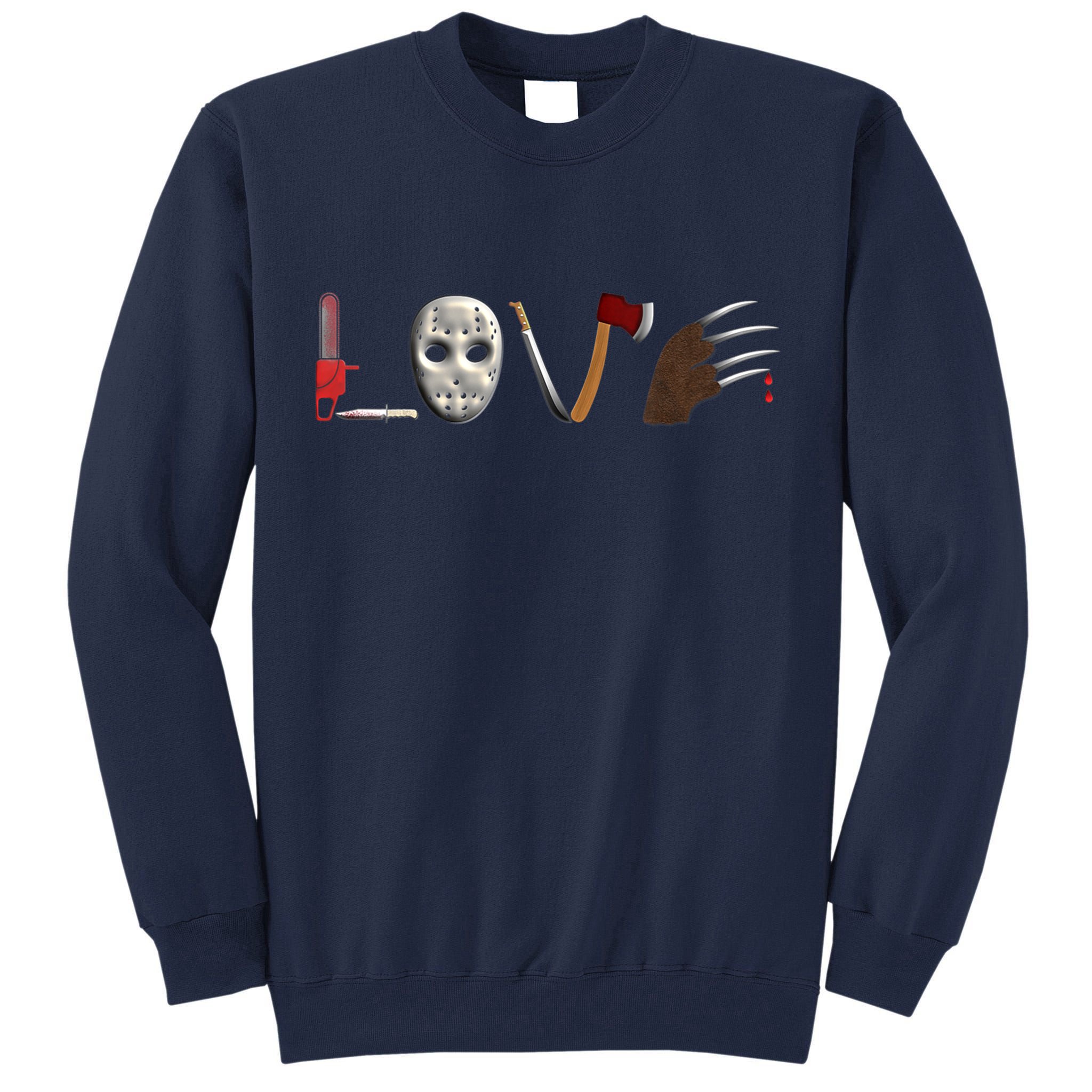 I Love Horror Movies Scary Movie Tall Sweatshirt