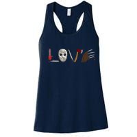 I Love Horror Movies Scary Movie Women's Racerback Tank