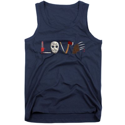 I Love Horror Movies Scary Movie Tank Top