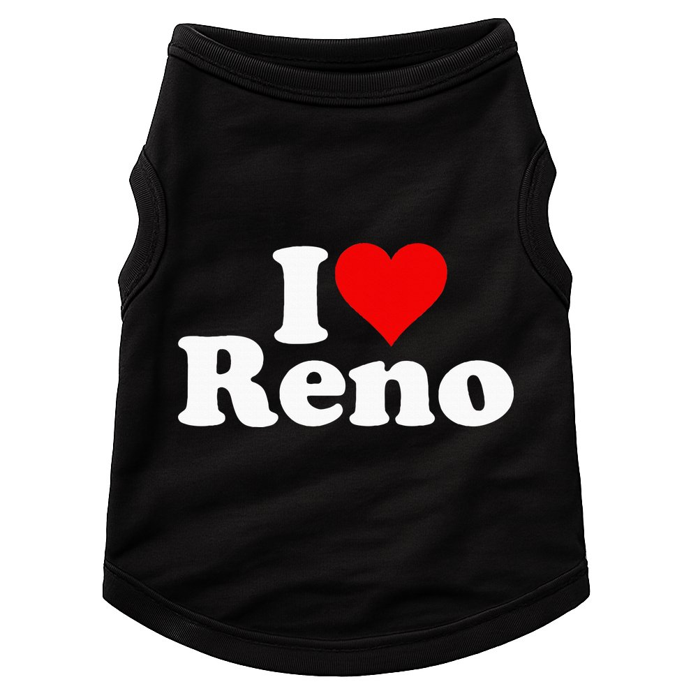 I Love Heart Reno Nevada Nv Doggie Tank