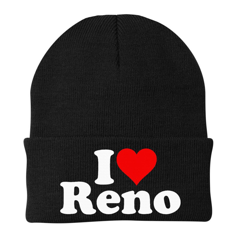 I Love Heart Reno Nevada Nv Beanie