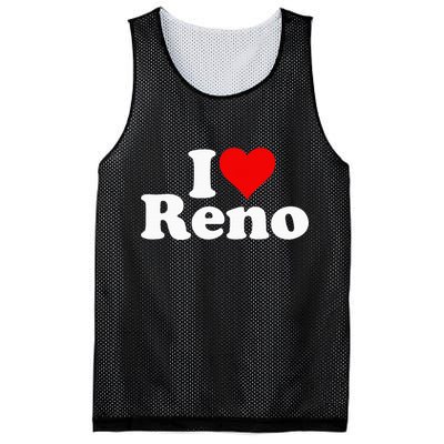 I Love Heart Reno Nevada Nv Mesh Reversible Basketball Jersey Tank