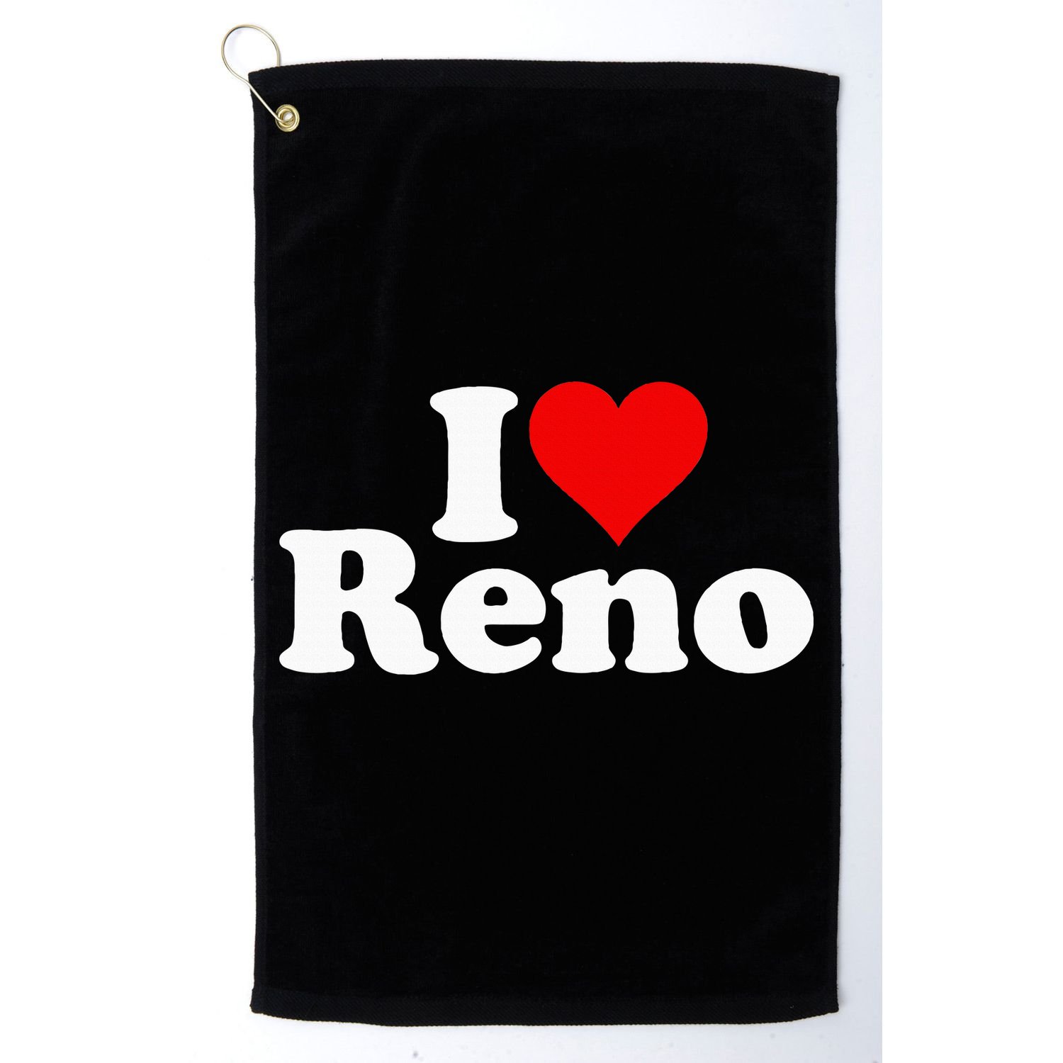 I Love Heart Reno Nevada Nv Golf Towel