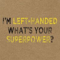 I’M Left Handed Whats Your Superpower Cotton Canvas Backpack