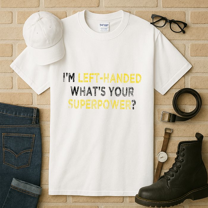 I’M Left Handed Whats Your Superpower Tall T-Shirt
