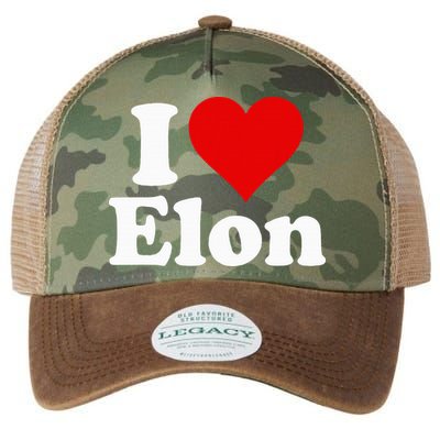 I Love Heart Elon North Carolina Legacy Tie Dye Trucker Hat