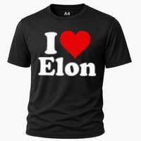 I Love Heart Elon North Carolina Cooling Performance Crew T-Shirt