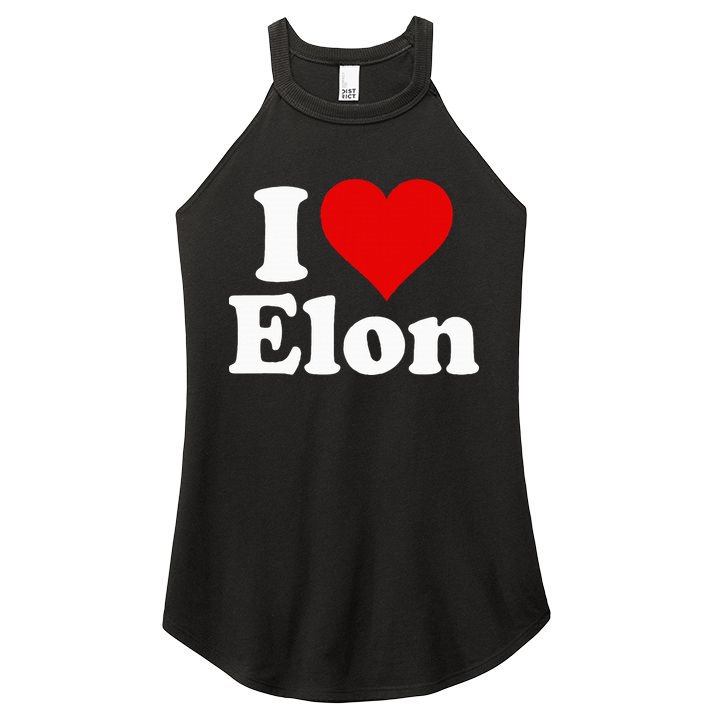 I Love Heart Elon North Carolina Women's Perfect Tri Rocker Tank