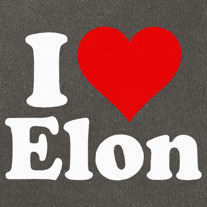 I Love Heart Elon North Carolina Cotton Canvas Backpack