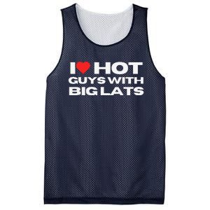 I Love Hot Guys With Big Lats Funny Mom Wife Girlfriend Mesh Reversible Basketball Jersey Tank