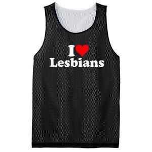 I Love Heart Lesbians Mesh Reversible Basketball Jersey Tank