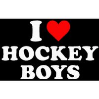 I Love Hockey B.O.Y.S Bumper Sticker