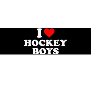 I Love Hockey B.O.Y.S Bumper Sticker