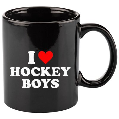 I Love Hockey B.O.Y.S 11oz C Handle Ceramic Mug