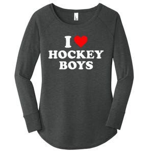 I Love Hockey B.O.Y.S Women's Perfect Tri Tunic Long Sleeve Shirt