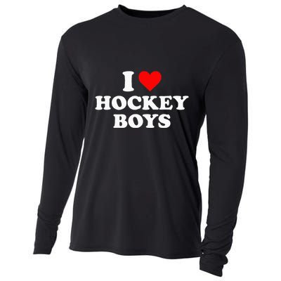 I Love Hockey B.O.Y.S Cooling Performance Long Sleeve Crew
