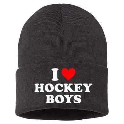 I Love Hockey B.O.Y.S Sustainable Knit Beanie