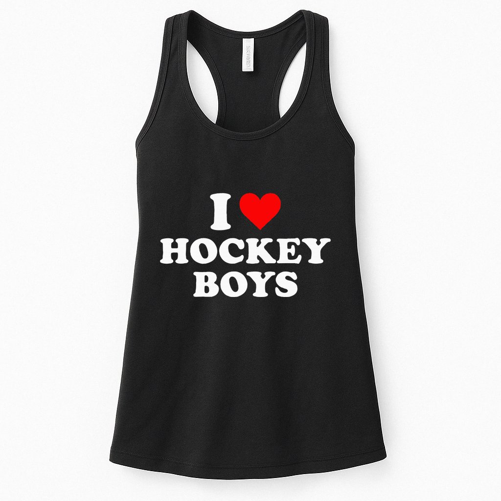 I Love Hockey B.O.Y.S Womens Tank Top
