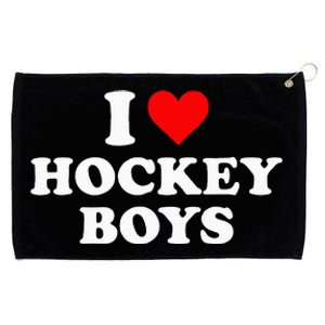 I Love Hockey B.O.Y.S Grommeted Golf Towel