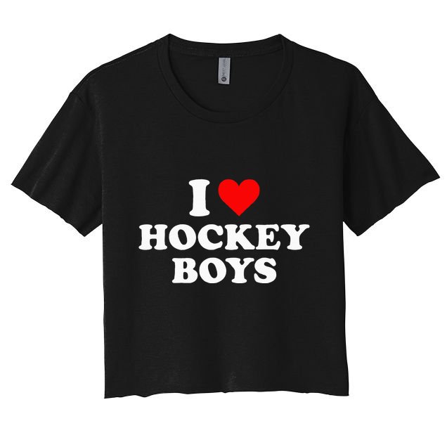I Love Hockey B.O.Y.S Crop Top