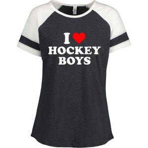 I Love Hockey B.O.Y.S Enza Ladies Jersey Colorblock Tee