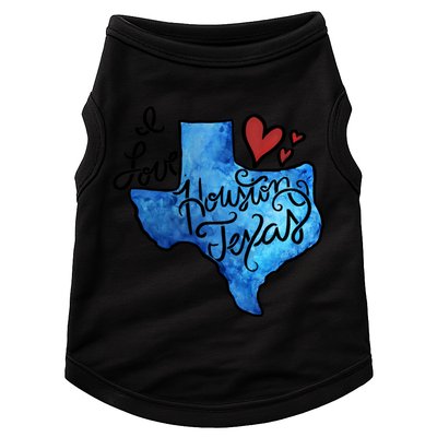 I Love Houston Texas Proud Texan Houstonian Gift Doggie Tank