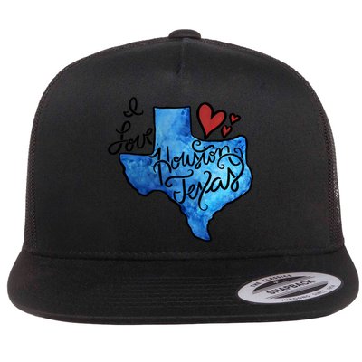 I Love Houston Texas Proud Texan Houstonian Gift Flatbill Hat