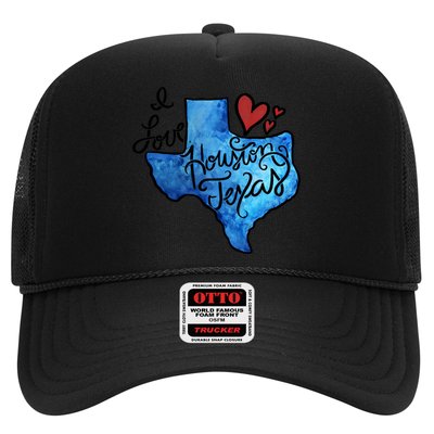 I Love Houston Texas Proud Texan Houstonian Gift Trucker Hat