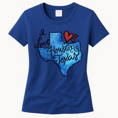 I Love Houston Texas Proud Texan Houstonian Gift Womens T-Shirt