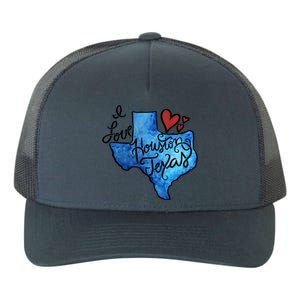 I Love Houston Texas Proud Texan Houstonian Gift Yupoong Adult 5-Panel Trucker Hat