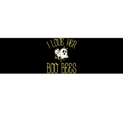 I Love Her Boo Bees Couples Halloween Bumper Sticker