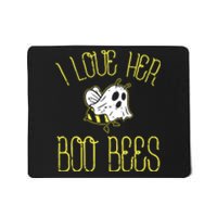 I Love Her Boo Bees Couples Halloween Mousepad