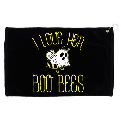 I Love Her Boo Bees Couples Halloween Grommeted Golf Towel