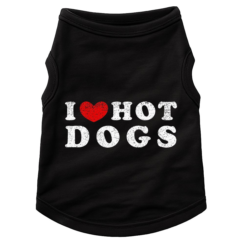 I Love Hot Dogs I Heart Hot Dogs Doggie Tank