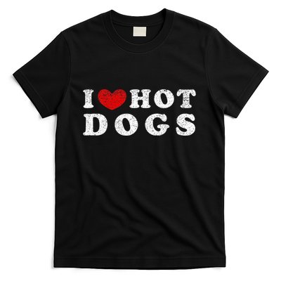 I Love Hot Dogs I Heart Hot Dogs T-Shirt