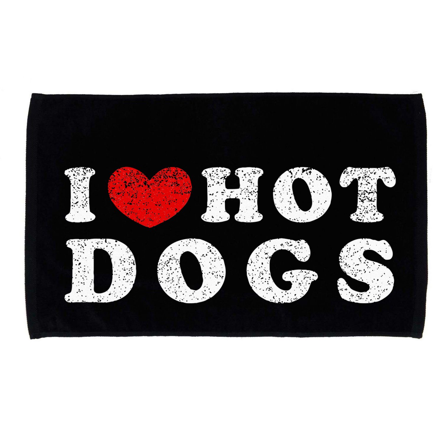 I Love Hot Dogs I Heart Hot Dogs Microfiber Hand Towel