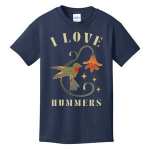 I Love Hummers Awesome Hummingbird Lover Kids T-Shirt