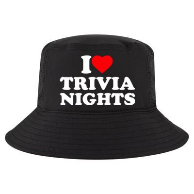 I Love Heart Trivia Nights Lover Pub Quiz Game Cool Comfort Performance Bucket Hat