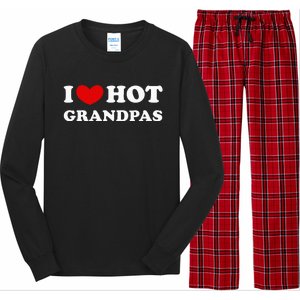 I Love Hot Grandpas Long Sleeve Pajama Set