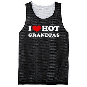 I Love Hot Grandpas Mesh Reversible Basketball Jersey Tank