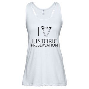 I Love Historic Preservation Ladies Essential Flowy Tank