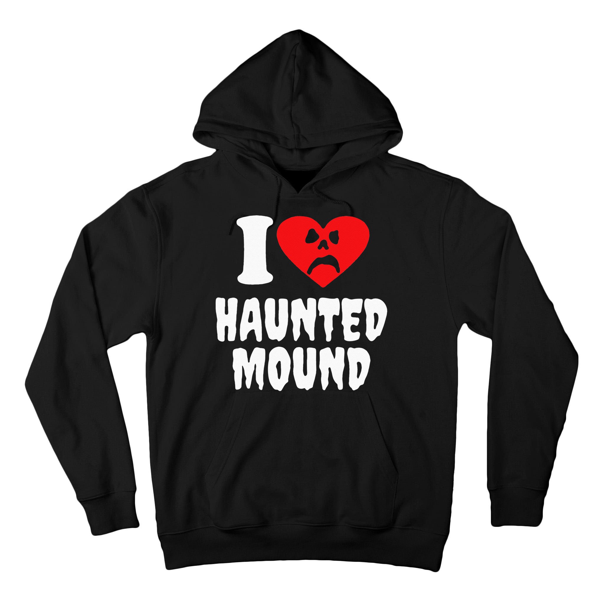 I Love Haunted Mound Tall Hoodie