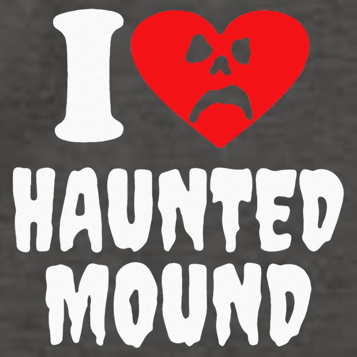 I Love Haunted Mound Vector Backpack
