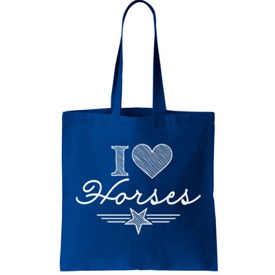 I Love Horses Gift Tote Bag