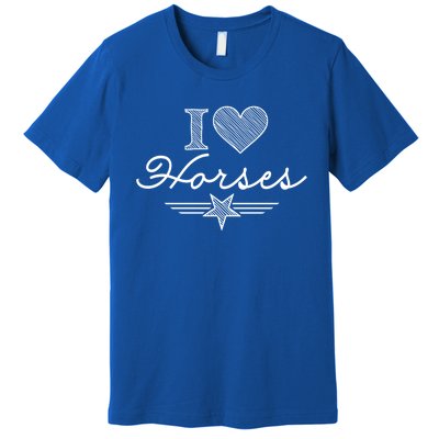 I Love Horses Gift Premium T-Shirt