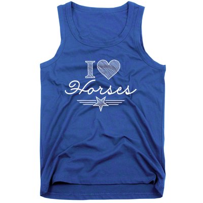 I Love Horses Gift Tank Top